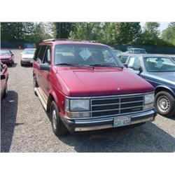  1988 DODGE CARAVAN - 100,062 Exmt
