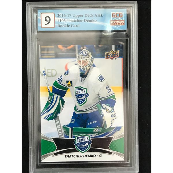 2016-17 UD AHL THATCHER DEMKO NO. 103 RC (GCG 9)