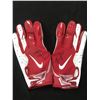 Image 1 : ISIAH SIMMONS DUAL SIGNED GAME USED FOOTBALL GLOVES (CARDINALS COA)