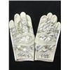 Image 1 : BUDDA BAKER DUAL SIGNED GAME USED SALUTE TO SERVICE GLOVES