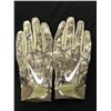 Image 1 : DAVID JOHNSON DUAL SIGNED SALUTE TO SERVICE GAME USED FOOTBALL GLOVES (ARIZONA CARDINALS)