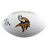 Image 1 : JUSTIN JEFFERSON SIGNED MINNESOTA VIKINGS TEAM FOOTBALL (BECKETT COA)