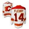 Image 1 : THEO FLEURY SIGNED CALGARY FLAMES ADIDAS PRO JERSEY  (EAST COAST COA)