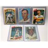 Image 1 : LOT OF 5 VINTAGE BASEBALL CARDS