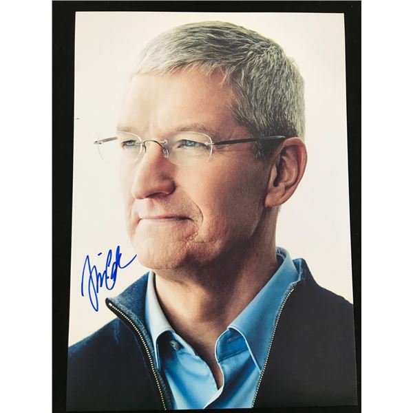 TIM COOK SIGNED 8X10 (RA COA)