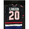 Image 1 : DARREN LANGDON SIGNED VANCOUVER CANUCKS PRO KOHO JERSEY (GCG HOLO)