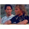 Image 1 : KEANU REEVES AND PATRICK SAWYZE POINT BREAK SIGNED 8X10 (RA COA)