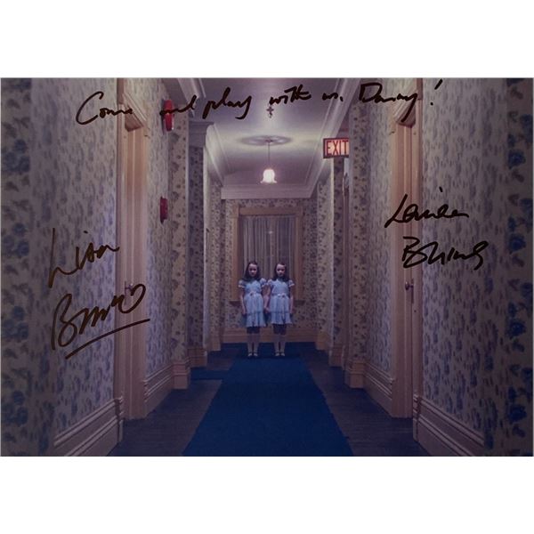 LOISE AND LISA BURNS SIGNED THE SHINING 8 X 10 (RA COA)
