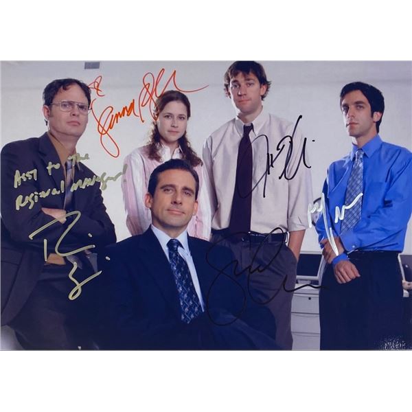 THE OFFICE CAST SIGNED 8X10 (RA COA)