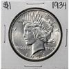Image 1 : 1934 $1 Peace Silver Dollar Coin