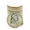 Image 1 : Roll of (20) Brilliant Uncirculated 1958-D Franklin Half Dollar Coins