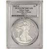 Image 1 : 2019-S $1 Proof American Silver Eagle Coin PCGS PR70DCAM First Day of Issue