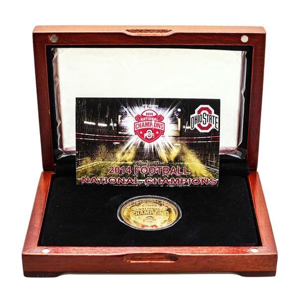 2014 Ohio State National Champions 1.5 oz 24kt Gold Medal Limited Edition 1 of 8