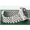 Image 4 : Rolex Men's Stainless Steel Diamond and Ruby Datejust Wristwatch with Rolex Box