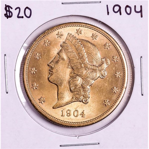 1904 $20 Liberty Head Double Eagle Gold Coin