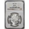 Image 1 : 1881-S $1 Morgan Silver Dollar Coin NGC MS63