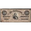 Image 1 : 1864 $50 Confederate States of America Note