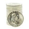 Image 1 : Roll of (20) Brilliant Uncirculated 1963 Franklin Half Dollar Coins