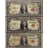 Image 1 : Lot of (3) 1935A $1 Hawaii WWII Emergency Issue Silver Certificate Notes