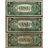 Image 2 : Lot of (3) 1935A $1 Hawaii WWII Emergency Issue Silver Certificate Notes