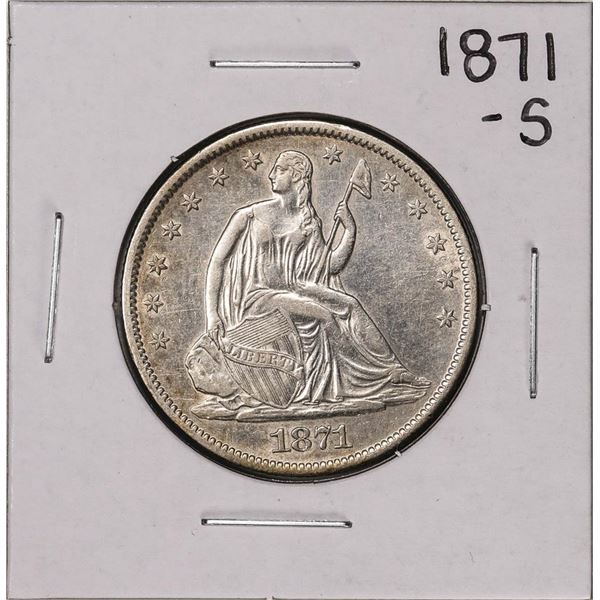 1871-S Seated Liberty Half Dollar Coin