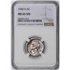 Image 1 : 1940-D Jefferson Nickel Coin NGC MS65 5FS