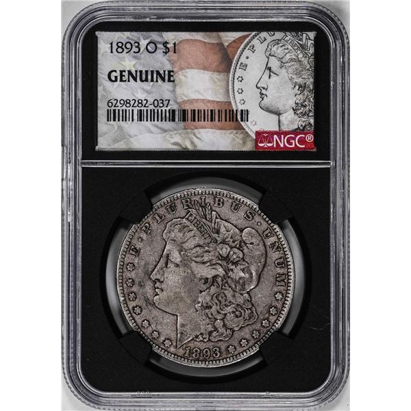 1893-O $1 Morgan Silver Dollar Coin NGC Genuine