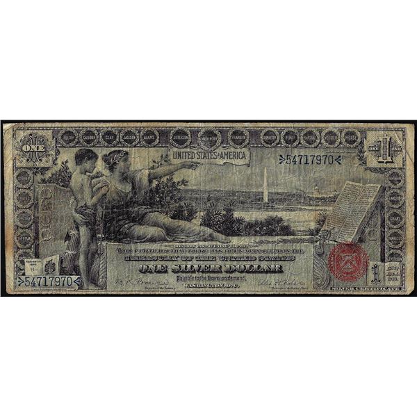 1896 $1 Educational Silver Certificate Note