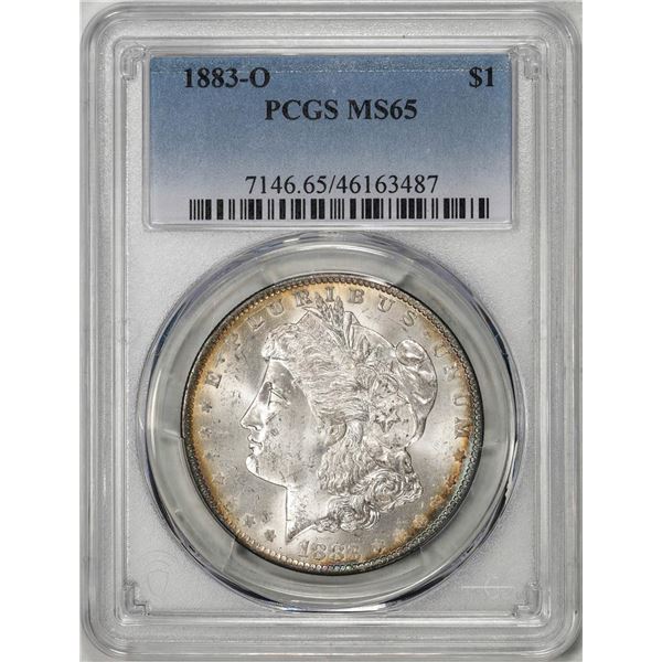 1883-O $1 Morgan Silver Dollar Coin PCGS MS65