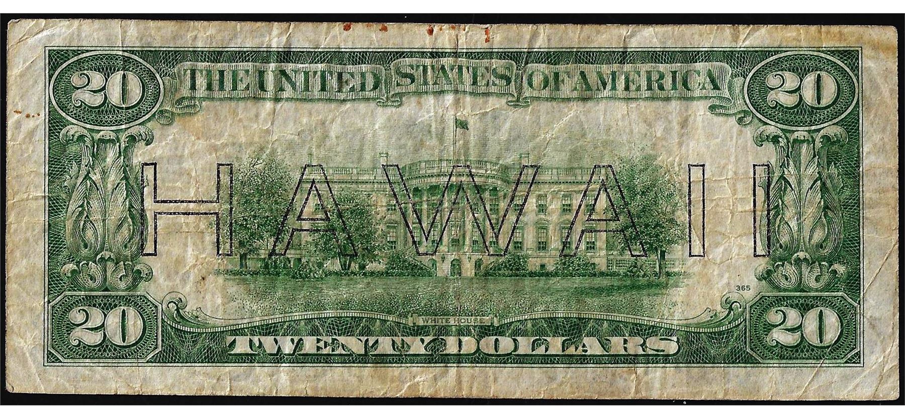 1934A $20 Hawaii WWII Emergency Issue Federal Reserve Note