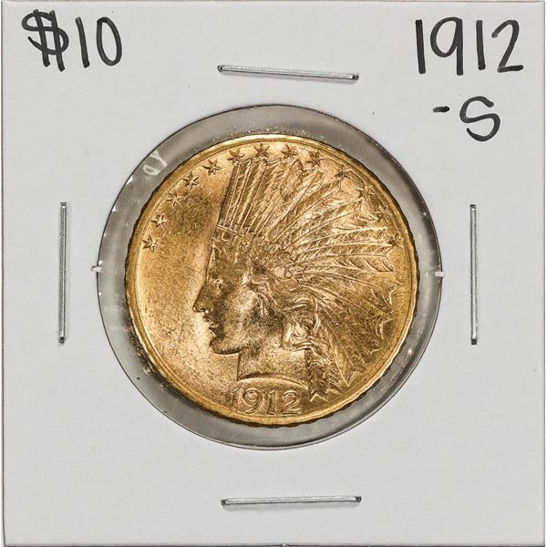 1912-S $10 Indian Head Eagle Gold Coin