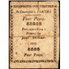 Image 2 : April 10, 1777 Pennsylvania Four Pence Colonial Currency Note