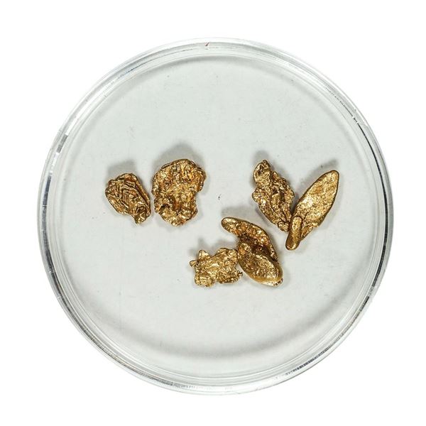 Gold Nuggets 1.86 Grams Total Weight