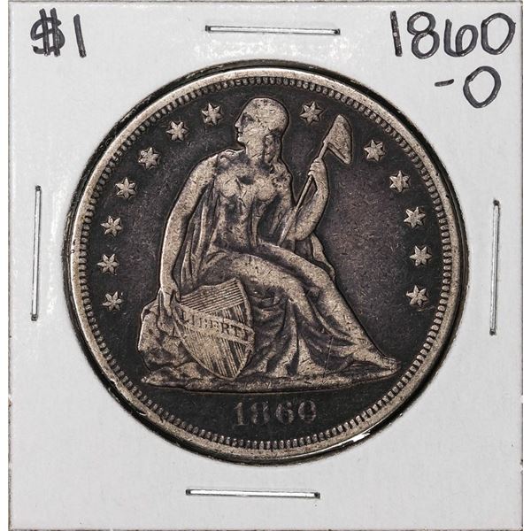 1860-O $1 Seated Liberty Silver Dollar Coin