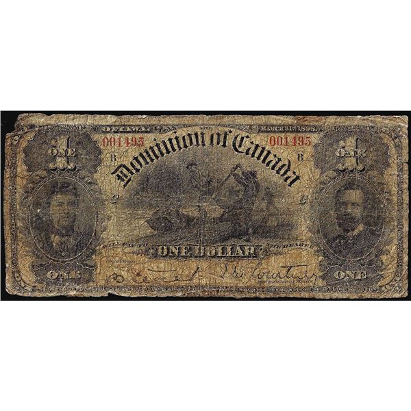 1898 $1 Dominion of Canada Note