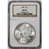 Image 1 : 1887 $1 Morgan Silver Dollar Coin NGC MS64