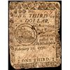 Image 1 : February 17, 1776 Philadelphia $1/3 Colonial Currency Fugio Note