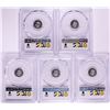 Image 2 : Lot of (5) 2018-Mo Mexico Proof 1/20 oz Silver Libertad Coin PCGS PR69DCAM