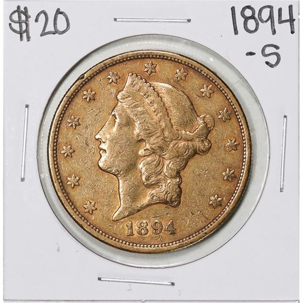 1894-S $20 Liberty Head Double Eagle Gold Coin