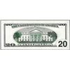 Image 1 : 1999 $20 Federal Reserve Note Partial Offset Error on Reverse