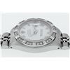 Image 9 : Rolex Ladies Stainless White Roman Pyramid Diamond Datejust Wristwatch