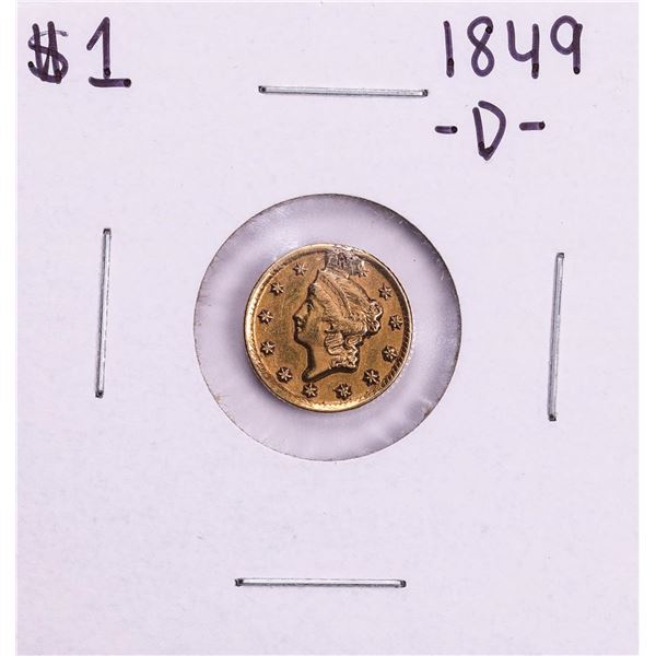 1849-D $1 Liberty Head Gold Dollar Coin