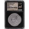 Image 1 : 2017 South Africa Krugerrand Silver Coin NGC SP70 First Day Of Issue With COA
