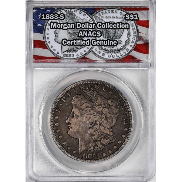 1883-S $1 Morgan Silver Dollar Coin ANACS Genuine