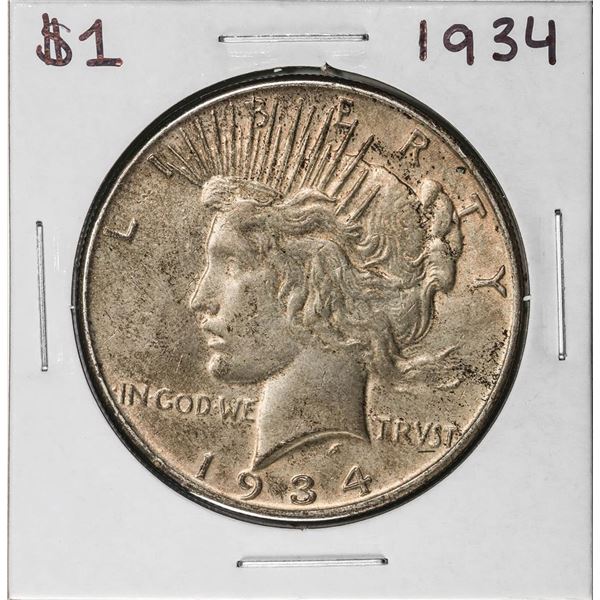 1934 $1 Peace Silver Dollar Coin