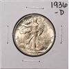 Image 1 : 1936-D Walking Liberty Half Dollar Coin