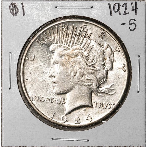 1924-S $1 Peace Silver Dollar Coin