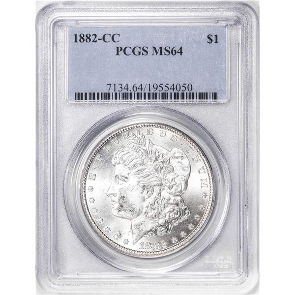 1882-CC $1 Morgan Silver Dollar Coin PCGS MS64