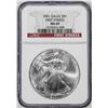 Image 1 : 2001 $1 American Silver Eagle NGC MS69 First Strikes