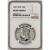 Image 1 : 1967 SMS Kennedy Half Dollar Coin NGC MS66 Cameo